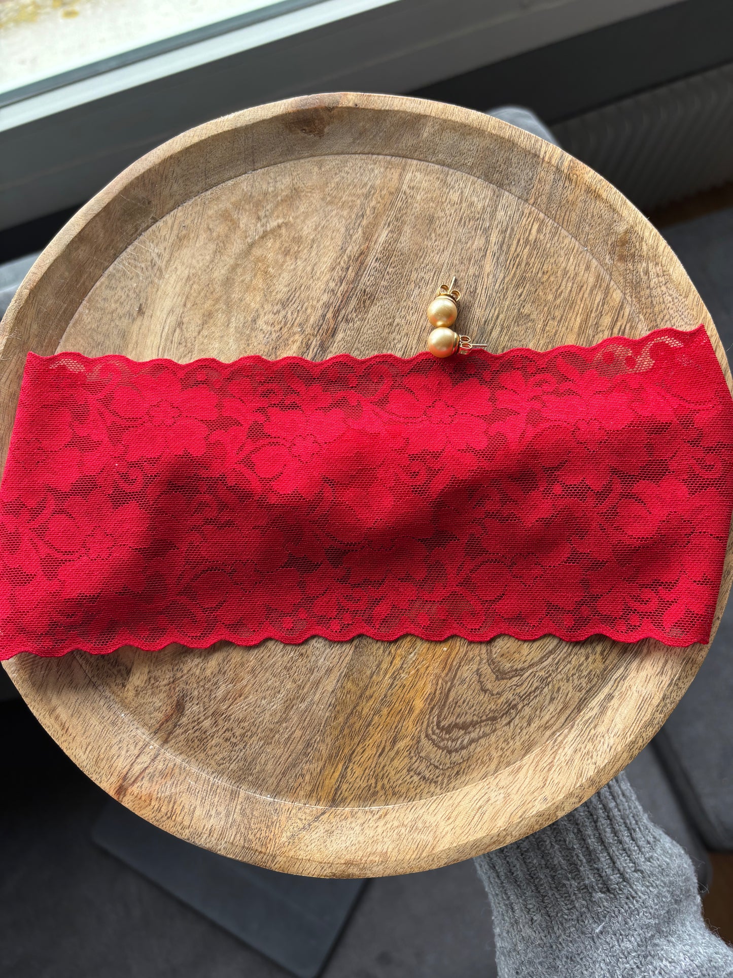 Bandeau en dentelle large
