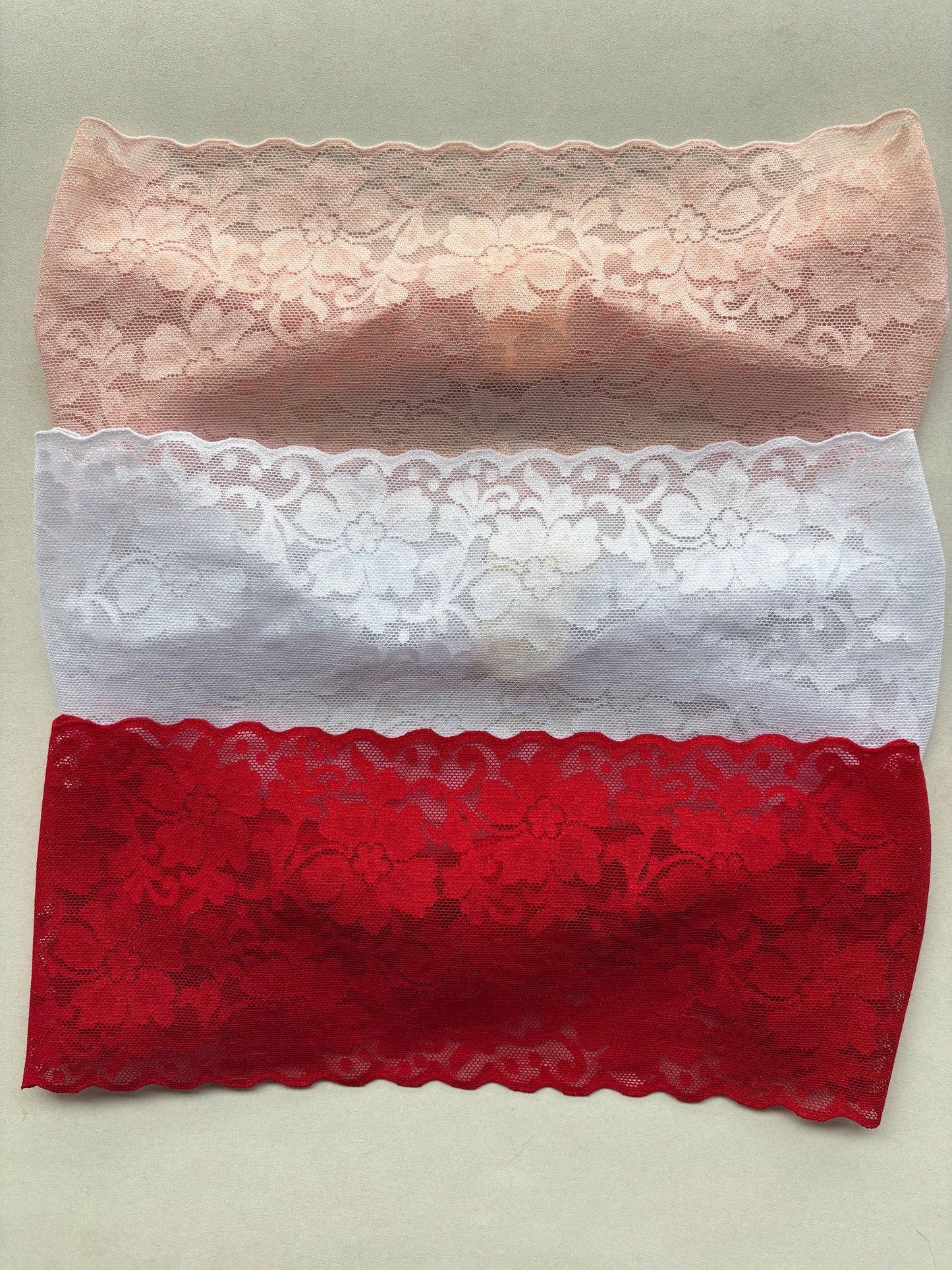 Bandeau en dentelle large