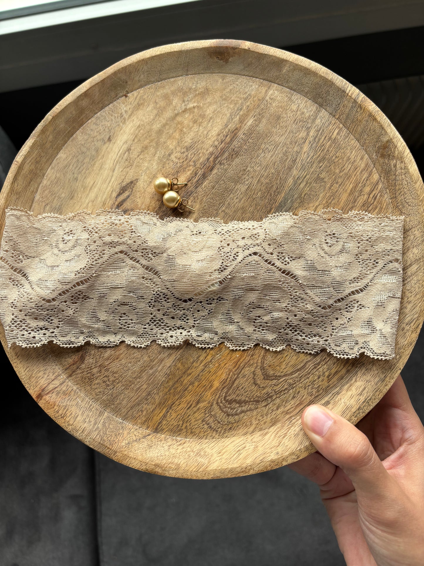 Bandeau en dentelle large