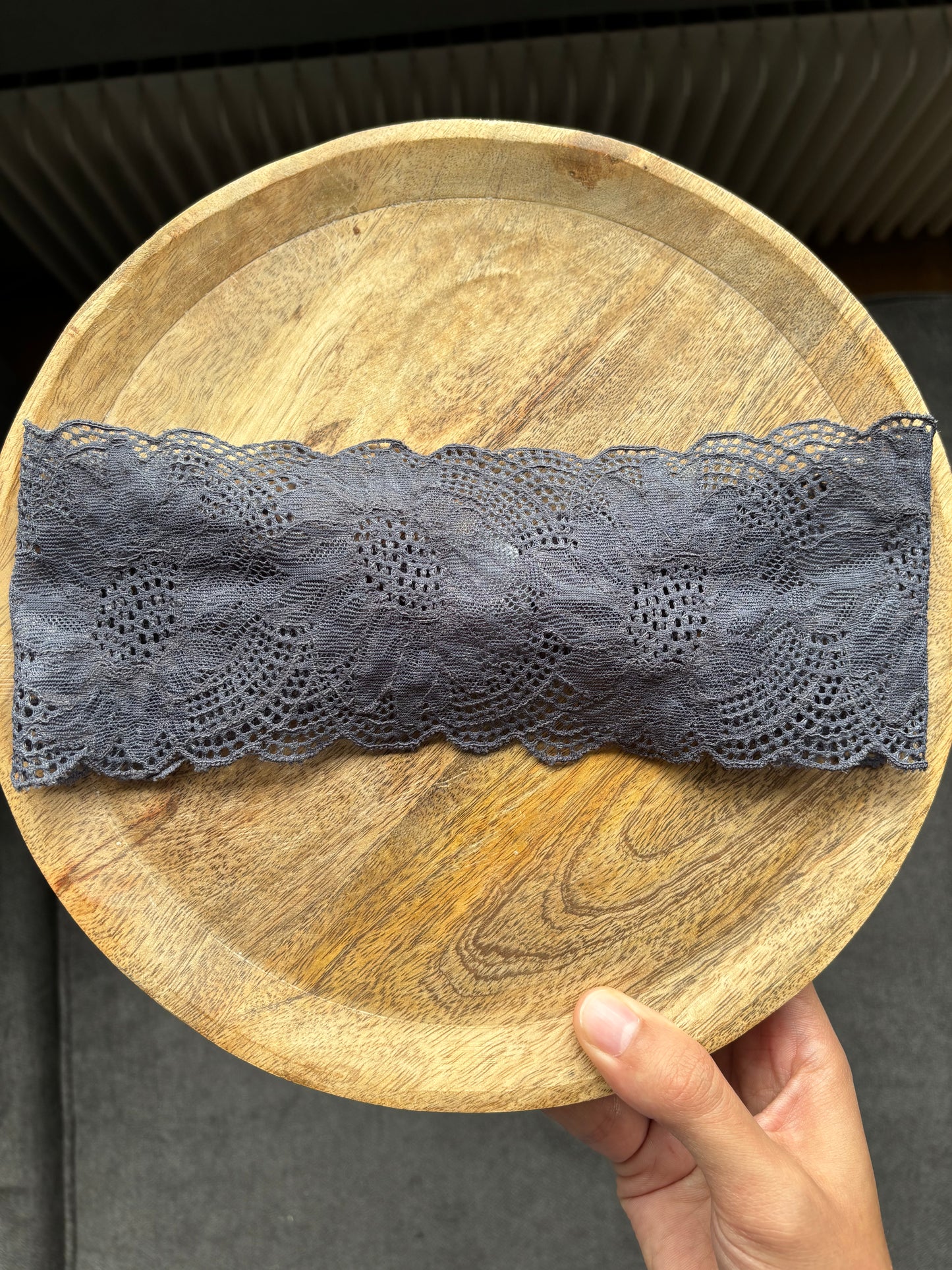 Bandeau en dentelle large