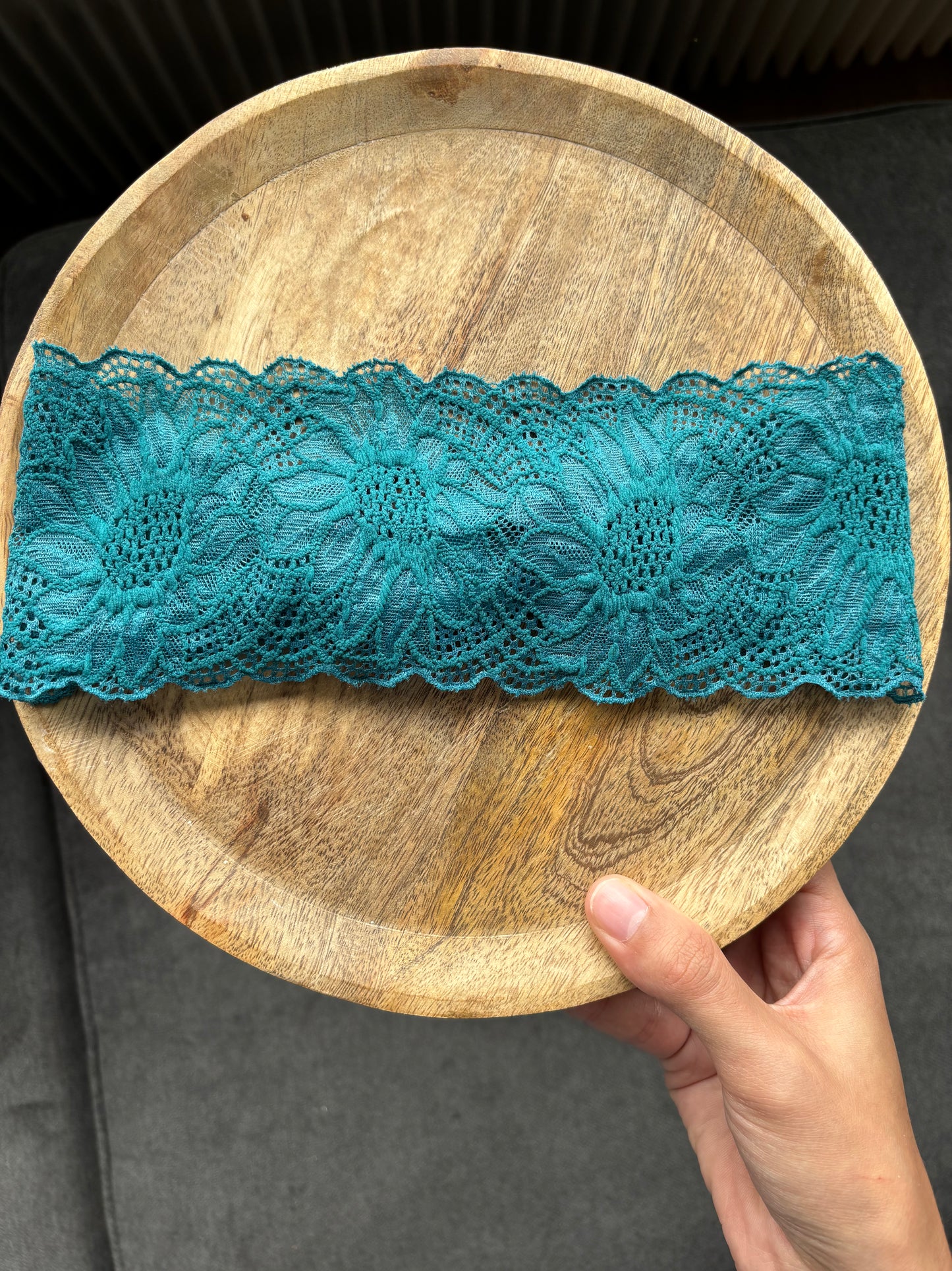 Bandeau en dentelle large