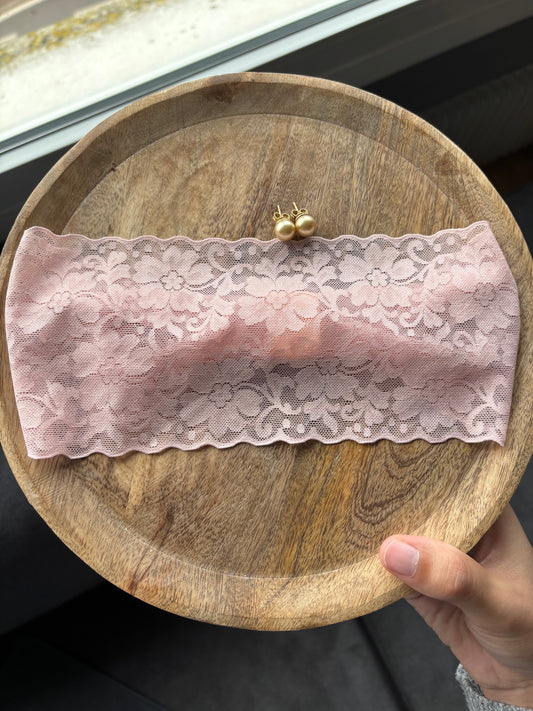 Bandeau en dentelle large