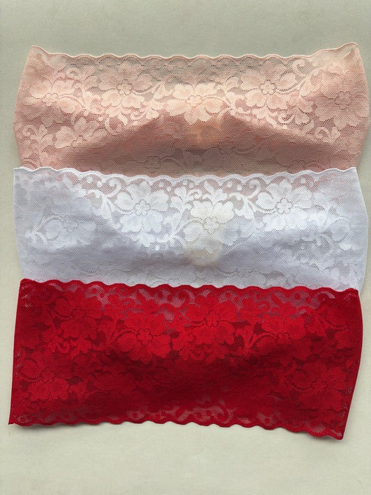 Bandeau en dentelle large