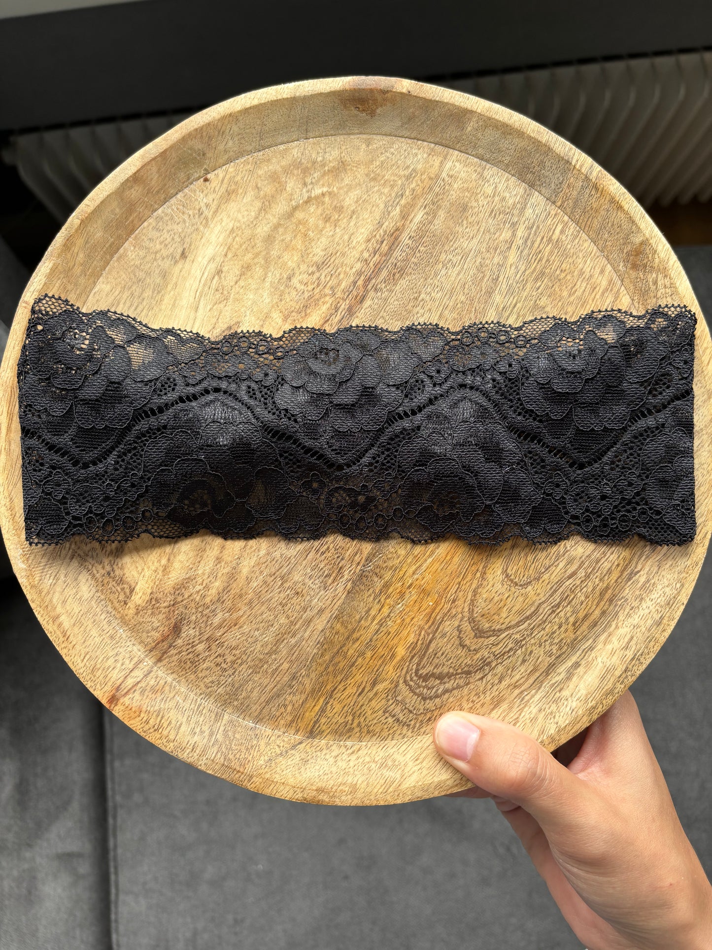 Bandeau en dentelle large